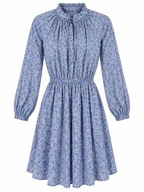 J.Crew Collection Liberty Fabric Blue Floral Smocked Mini Dress XXS EUC